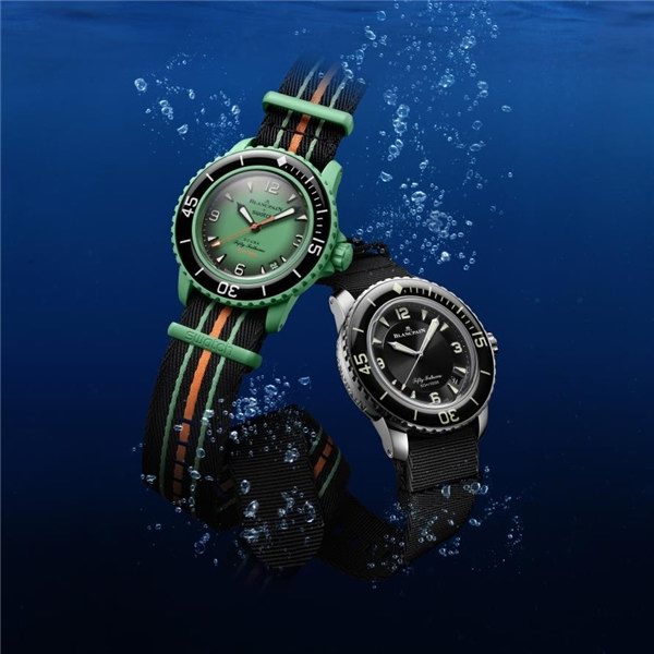 寶珀聯合斯沃琪(Swatch)推出生物陶瓷五十噚腕表