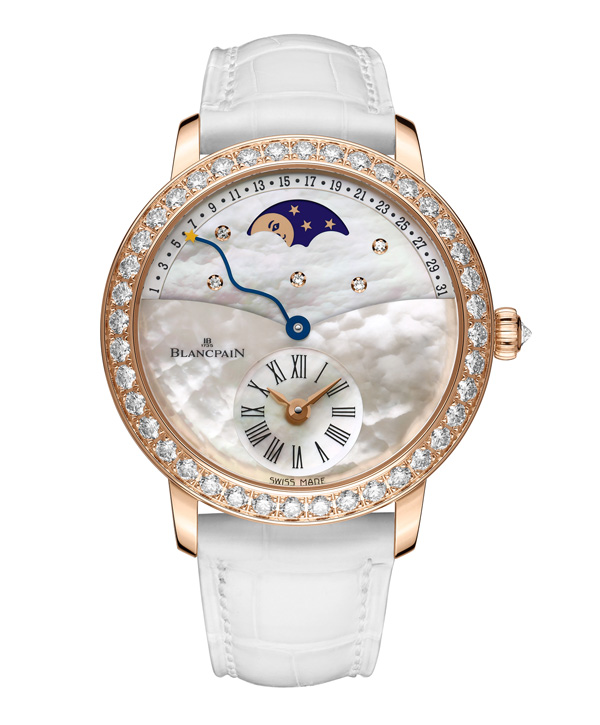 Blancpain 母親節濃情珍獻偏芯日期逆跳女裝腕表
