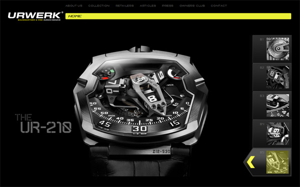 瑞士腕表品牌Urwerk 推出全新版升級網站