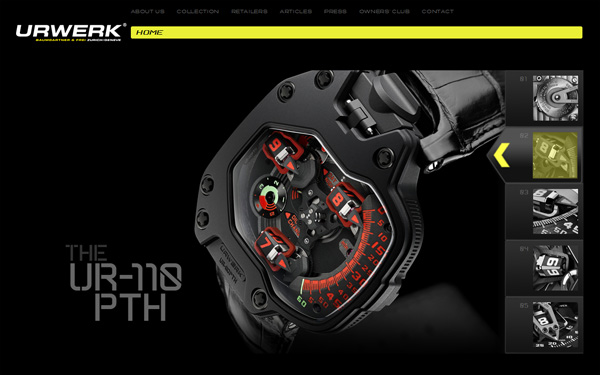 瑞士腕表品牌Urwerk 推出全新版升級網站