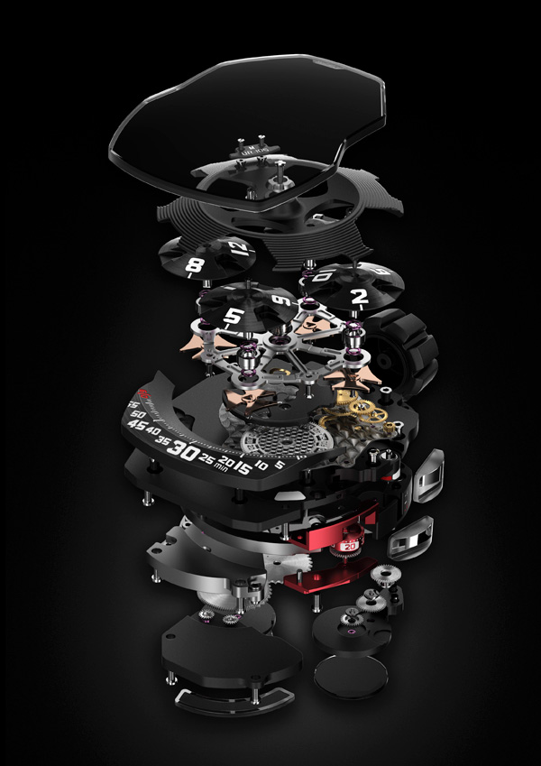 URWERK UR-105M：鐵甲騎士，時間之光