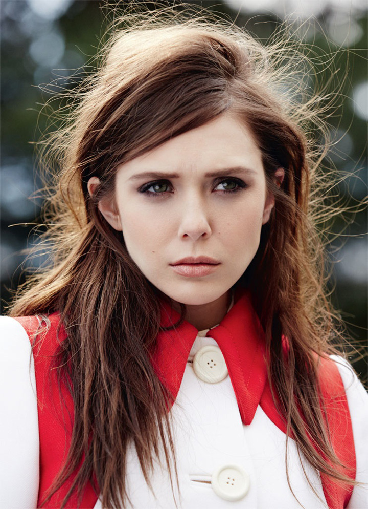 Elizabeth Olsen著Miu Miu、Lanvin、Carven粉嫩衣裝登《Marie Claire》英國版封面，女人味十足