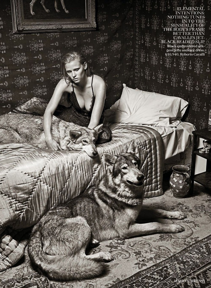 Lara Stone《Vogue》英國版2014年9月號