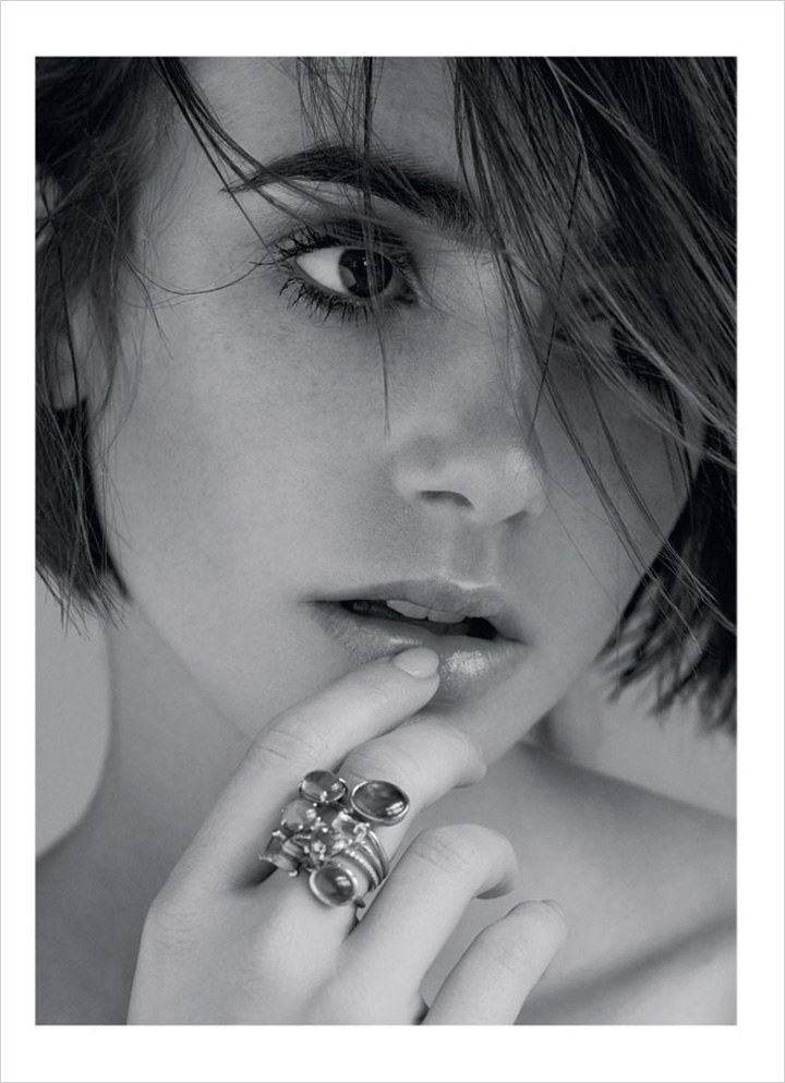 Lily Collins《Marie Claire》英國版2014年10月號