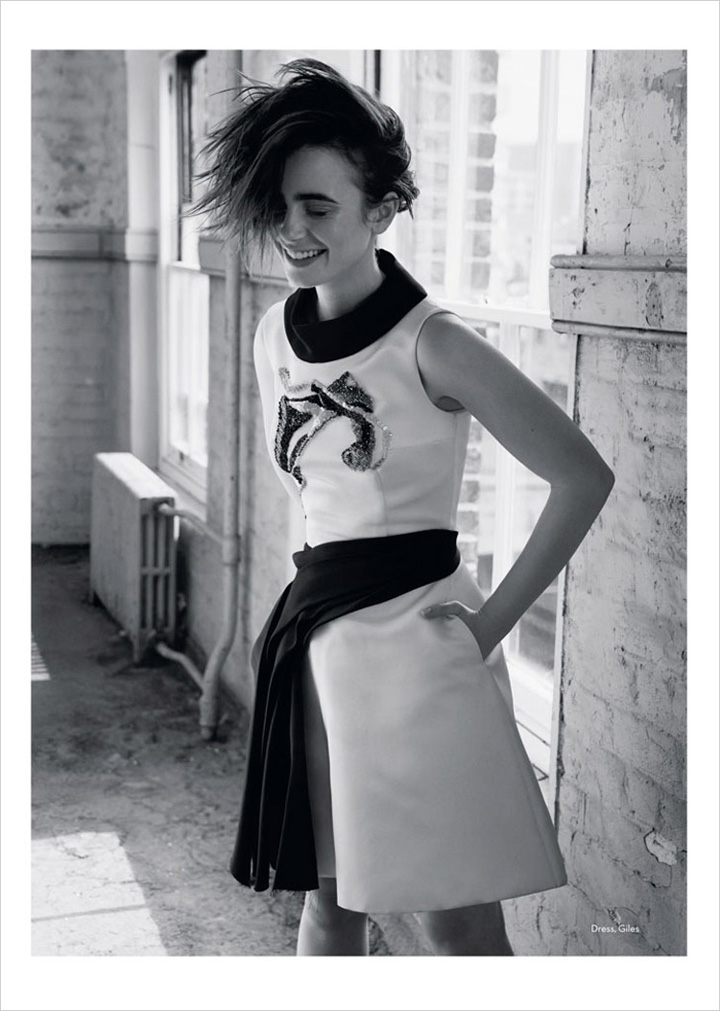 Lily Collins《Marie Claire》英國版2014年10月號