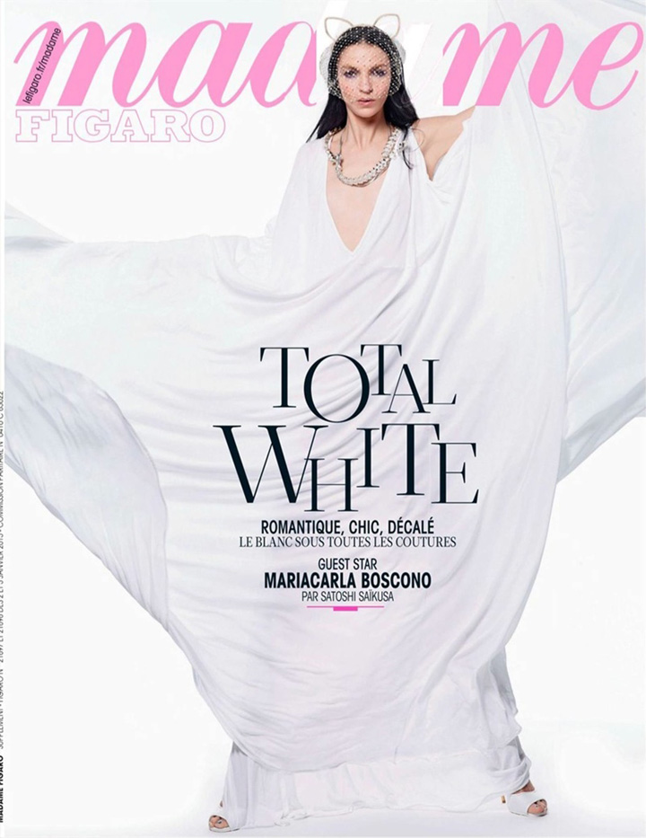 Mariacarla Boscono《Madame Figaro》雜志2015年1月號