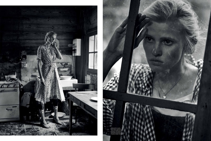 Lara Stone《Interview》雜志2015年3月號