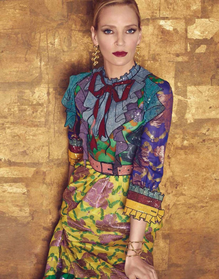 Uma Thurman《Harper's Bazaar》墨西哥版2016年5月號