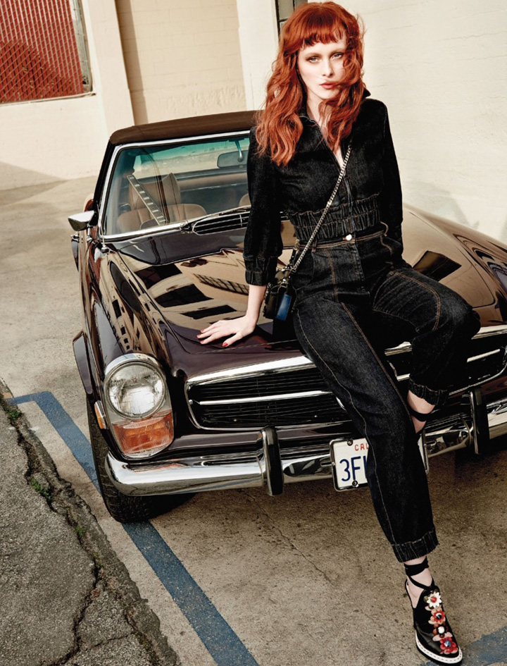 Karen Elson《Harper’s Bazaar》新加坡版2016年3月號