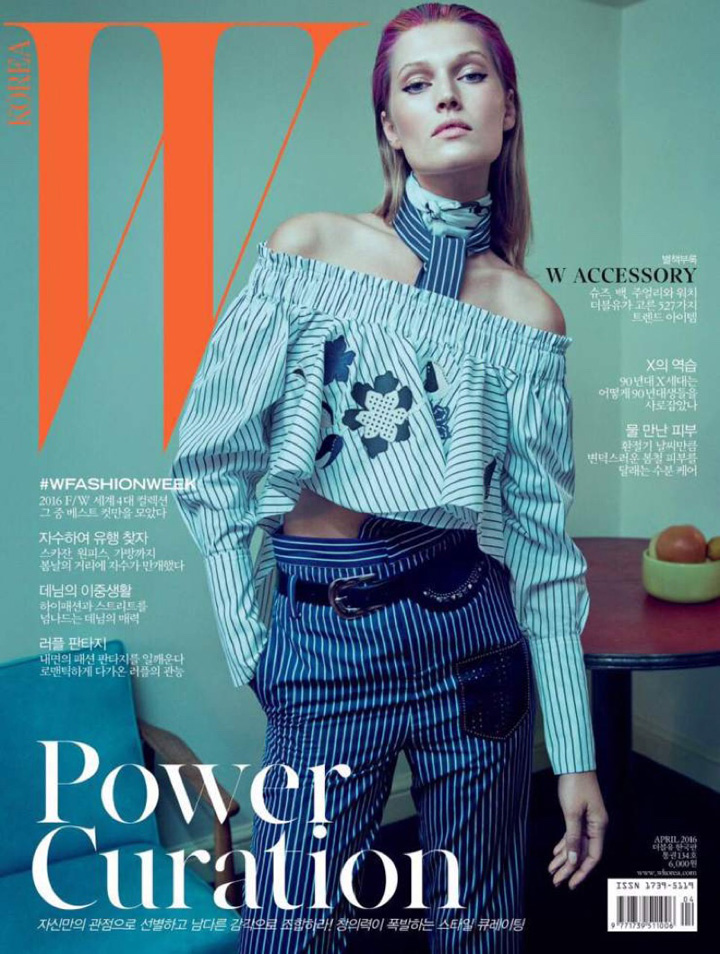 Toni Garrn《W》雜志韓國版2016年4月號