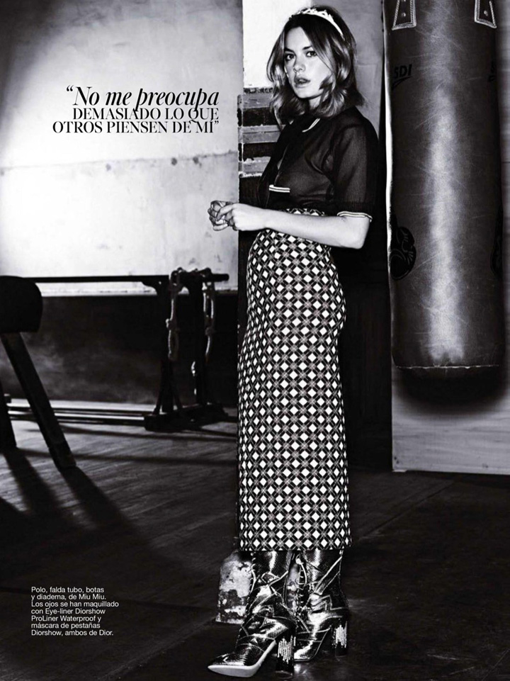 Camille Rowe《Glamour》西班牙版2016年5月號