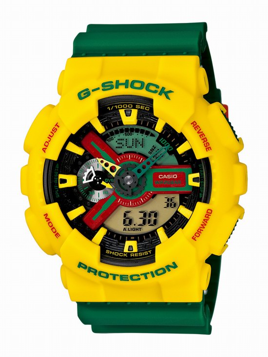 G-SHOCK推出全新系列表款Rastafarian Pack，極具牙買加民族風格特色