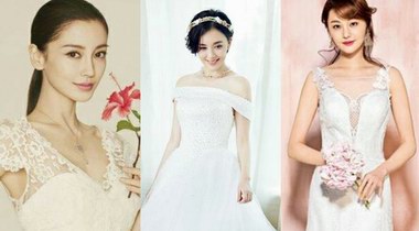 盤點穿婚紗最好看的女星  楊穎鄭爽戚薇那個是你的心頭好？