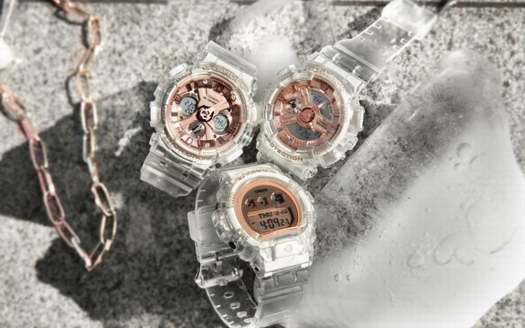 敢于純粹，個性無畏！G-SHOCK透明玫瑰金女性系列晶透來襲