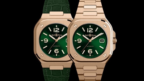 柏萊士（Bell & Ross）推出全新BR 05 Gold Green金綠腕表。