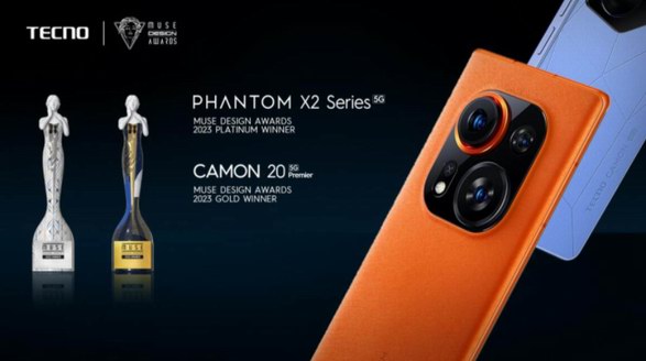 雙獎喜報！TECNO PHANTOM X2及CAMON 20系列榮獲美國MUSE設計獎鉑金獎及金獎
