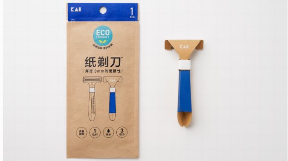 “地球日”貝印在華發售紙剃刀 創意環保引領綠色時尚