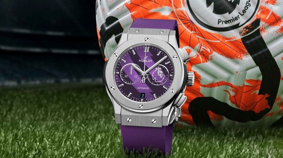 HUBLOT 宇舶表經典融合計時碼表亮相英超聯賽，全球限量100枚