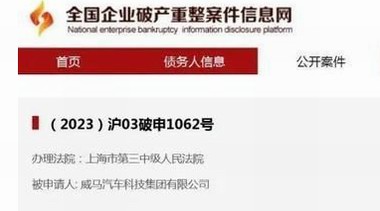 威馬汽車申請破產重整——曾經的造車第一梯隊，燒光300多億