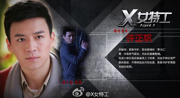 電視劇《X女特工》分集劇情介紹（第1~42集全，大結局）電視劇《X女特工》分集劇情介紹（
<p>
<strong>許正帆（魏千翔飾） </strong></p><p>
第1~42集全，大結局）劇照