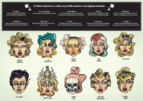 趣怪Gaga Tea：Nathalie Hallman設計，源自鏡頭前的Lady Gaga