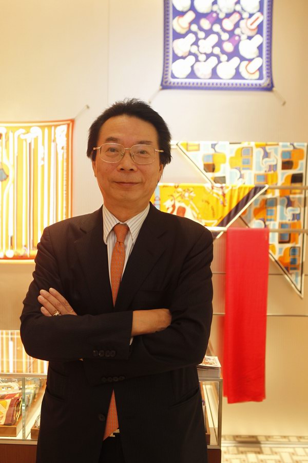 愛馬仕中國區總裁雷榮發（Leo LUI）先生出席Hermes上海恒隆廣場專賣店拓店新貌開幕