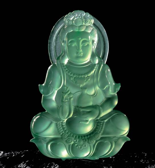 寶怡和翡翠會(huì)頂級(jí)藍(lán)水翡翠珍品：《觀水》