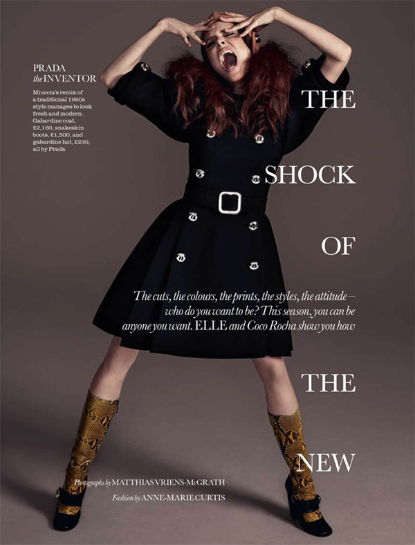 Coco Rocha 《Elle》UK 2011年8月號