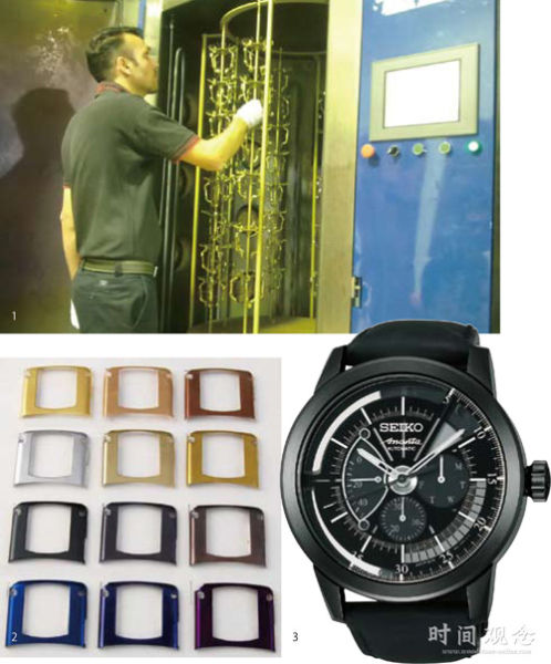 1. 圖為PVD真空鍍膜處理的加工機(jī)器，可以很明顯的看出是一部“干式”的機(jī)器，所以不會(huì)如傳統(tǒng)電鍍般產(chǎn)生大量的劇毒廢液。